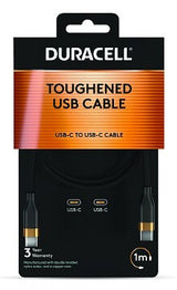 Duracell DRU5010A USB-kabel 1 m USB C Sort