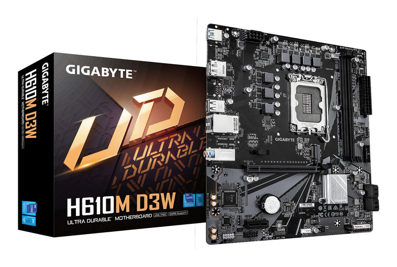 GIGABYTE H610M D3W bundkort Intel H610 LGA 1700 micro ATX