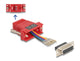 DeLOCK 67089 kabel kønsskifter D-Sub 15 RJ12 Rød