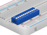 DeLOCK 66388 tilbehør til printkort (PCB) DIP-kontakt Blå 10 stk