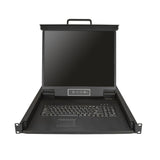 StarTech.com RKCONS1901 rack-konsol 48,3 cm (19") 1280 x 1024 pixel Stål Sort 1U