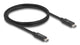 DeLOCK 81211 USB-kabel USB4 Gen 4x2 1 m USB C 80 Gbit/sek. 240 W Sort