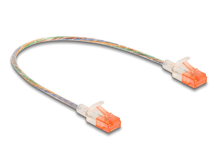 DeLOCK 80351 netværkskabel Transparent 0,3 m Cat6a U/UTP (UTP)