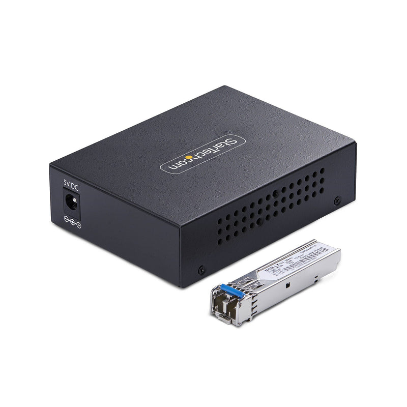 StarTech.com MCM1110SMLC40 netværksomformer til medie 2000 Mbit/s 1310 nm Enkeltilstand Sort