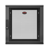 APC NetShelter WX 12U Single Hinged Wall-mount Enclosure 400mm Deep Vægmonteret stativ Sort