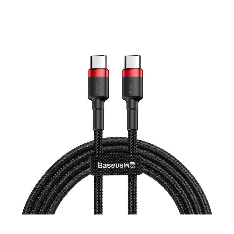 Baseus CATKLF-H91 USB-kabel 2 m USB C 60 W Sort, Rød