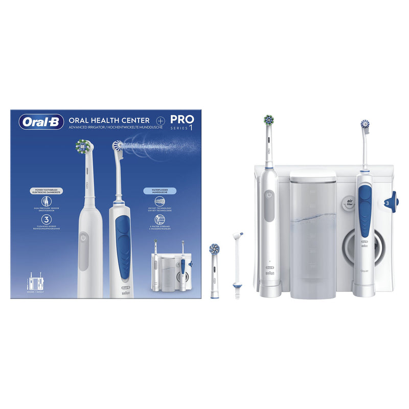Oral-B Idropulsore Health Center Voksen Roterende, pulserende tandbørste Blå, Hvid