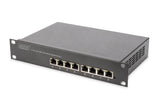Digitus DN-80114-1 netværksswitch Ikke administreret Gigabit Ethernet (10/100/1000) 1U Grå