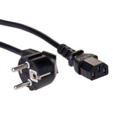 Akyga AK-PC-06A el-ledning Sort 3 m CEE7/7 IEC C13