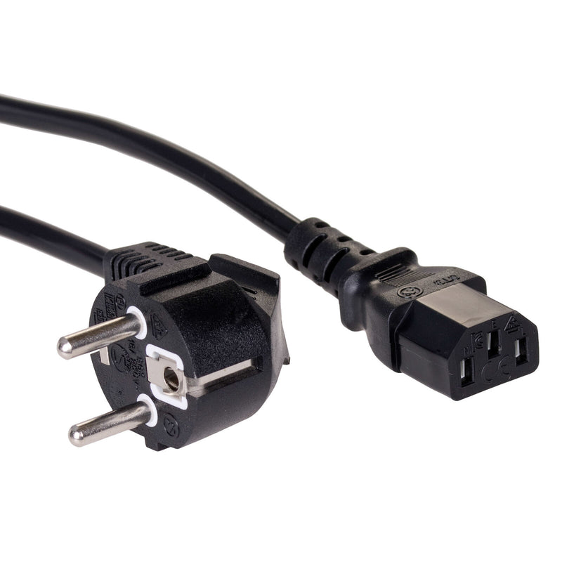 Akyga AK-PC-06A el-ledning Sort 3 m CEE7/7 IEC C13