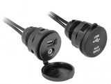DeLOCK 85719 USB-kabel 2 m USB A Sort