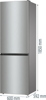 Gorenje NRK61CS2XL4 Fritstående 300 L Grå, Rustfrit stål, Mørkegrå