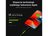 Green Cell KABGCSET06 Lightning kabel 2 m Sort
