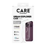PanzerGlass CARE™ by ® Urban Explorer Case Transparent m. Hvid Magsafe iPhone 18 Pro Max | 17 Pro Max