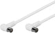 Goobay 67356 koaxial kabel 5 m IEC Hvid