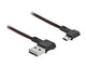 DeLOCK 85270 USB-kabel USB 2.0 0,5 m USB A Micro-USB B Sort