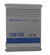 Teltonika TSW200 netværksswitch Ikke administreret Gigabit Ethernet (10/100/1000) Strøm over Ethernet (PoE) Aluminium