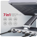 Axagon HMC-STND laptop stativ Sølv 43,9 cm (17.3")
