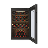 Haier Wine Bank 50 Serie 3 HWS49GAE Vin køleboks Fritstående Sort 49 flaske(r)