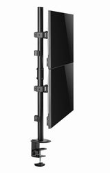 Gembird MA-D2-02 skærmbeslag og -stativer 81,3 cm (32") Skrivebord Sort