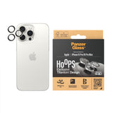 PanzerGlass ® Hoops® Titanium Kameralinsebeskytter Hvid iPhone 15 Pro | 15 Pro Max