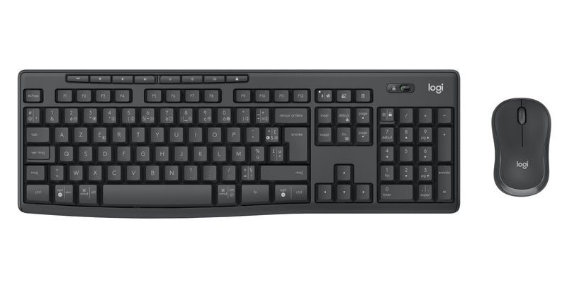 Logitech 920-012066 tastatur Mus inkluderet Kontor Bluetooth AZERTY Fransk Grafit
