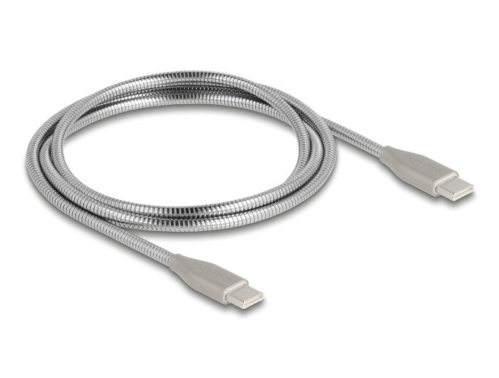 DeLOCK 81259 USB-kabel USB 2.0 1 m USB C 60 W Sølv