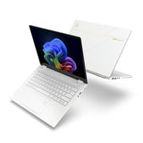 Acer Swift 14 AI SFE14-51T-94BZ Copilot+ PC Intel Core Ultra 9 288V Laptop 35,6 cm (14") Berøringsskærm 2.8K 32 GB LPDDR5x-SDRAM 1 TB SSD Wi-Fi 7 (802.11be) Windows 11 Home Hvid QWERTZ Tysk