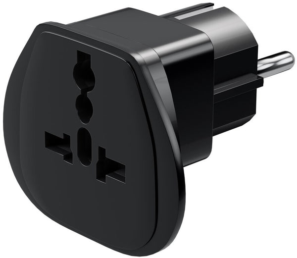 Goobay 94028 strømstik adapter Type F Type G (UK) Sort