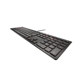 CHERRY KC 6000 SLIM tastatur USB Nordisk Sort