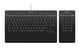 3Dconnexion Keyboard Pro with Numpad tastatur Kontor USB + RF Wireless + Bluetooth QWERTY Nordisk Sort