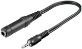 Goobay 50470 lydkabel 0,2 m 3.5mm 6.35mm Sort