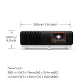 BenQ X500i Projektor med kort projiceringsafstand 2200 ANSI lumens DLP UHD 4K (3840x2160) Sort, Hvid