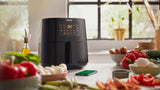 Philips 5000 series HD9255/30 frituregryde Enkelt 4,1 L Enkeltstående 1400 W Varmluftsteger Guld, Hvid