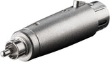 Goobay 27455 kabel kønsskifter XLR RCA Sølv