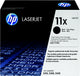 HP 11X High Yield Black Original LaserJet Toner Cartridge tonerpatron 1 stk Sort