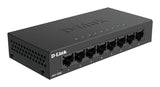 D-Link DGS-108GL netværksswitch Ikke administreret Gigabit Ethernet (10/100/1000) Sort