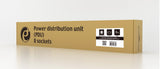 Gembird EG-PDU-014-C14 strømforsyningsenhed (PDU) 8 AC stikkontakt(er) 1U Sort