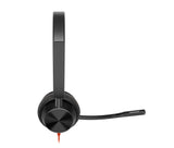 HP Poly Blackwire 3325 Stereo Microsoft Teams Certified USB-C Headset +3.5mm Plug +USB-C/A Adapter