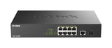 D-Link DGS-1010MP/E netværksswitch Ikke administreret L2 Gigabit Ethernet (10/100/1000) Strøm over Ethernet (PoE) 1U Sort