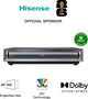 Hisense PX3 projektion-tv Ultrakort projektor med kort projiceringsafstand 2800 ANSI lumens UHD 4K (3840x2160) Sort, Mørkegrå