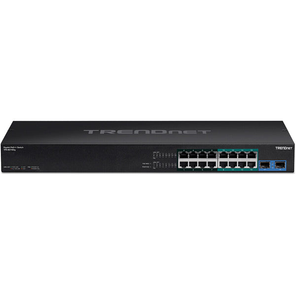 Trendnet TPE-BG182G netværksswitch Ikke administreret Gigabit Ethernet (10/100/1000) Strøm over Ethernet (PoE) 1U Sort