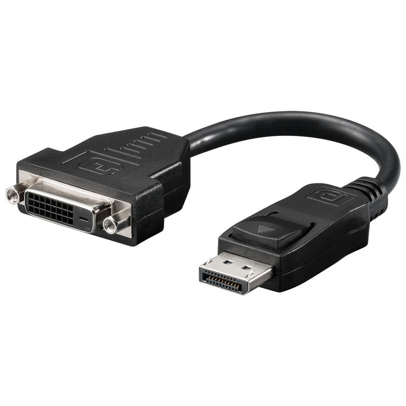 Goobay DisplayPort - DVI-D M/F 0,2 m Sort