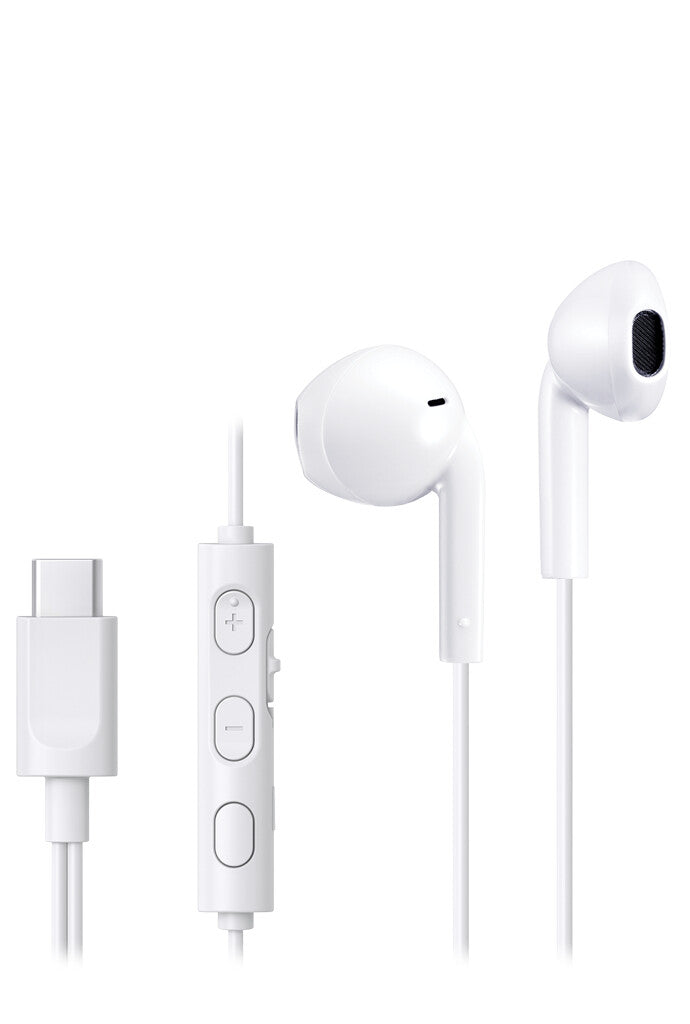 JVC HA-FR17UC Headset Ledningsført I ørerne Opkald/musik USB Type-C Hvid