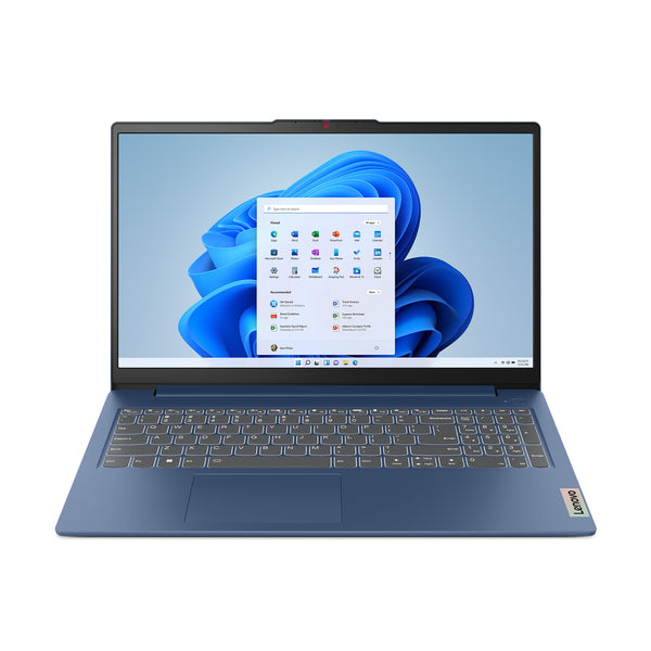Lenovo IdeaPad Slim 3 15AMN8 AMD Ryzen™ 5 7520U Laptop 39,6 cm (15.6") Fuld HD 16 GB LPDDR5-SDRAM 512 GB SSD Wi-Fi 6 (802.11ax) Windows 11 Home Tysk Blå