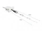 DeLOCK 81361 netværkskabel Sort, Hvid 0,62 m Cat5e SF/UTP (S-FTP)