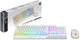 MSI S11-04DE305-CLA tastatur Mus inkluderet Spil USB QWERTZ Tysk Hvid