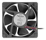 DeLOCK 67298 Computerkølesystem Computerkabinet Ventilator 12 cm Sort 1 stk