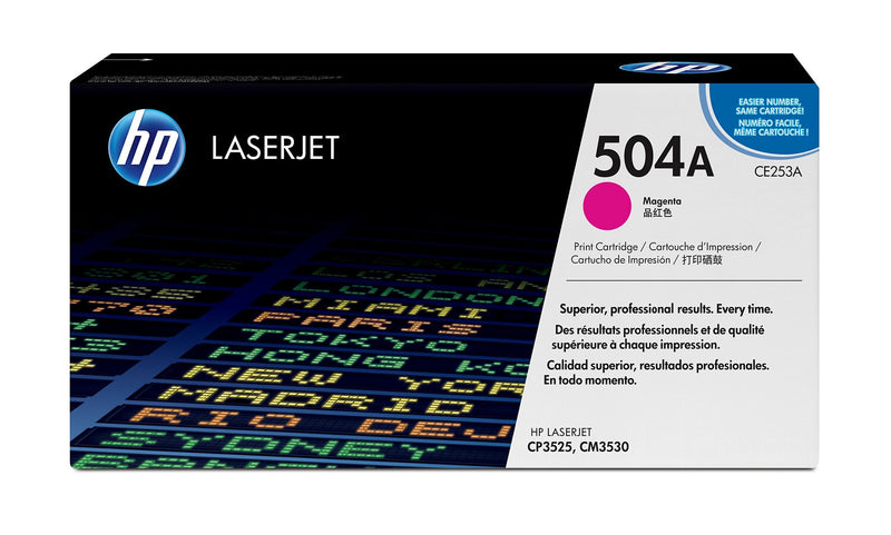 HP Original 504A LaserJet-tonerpatron, magenta