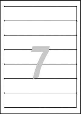 Avery L4760-25 print etiket Hvid